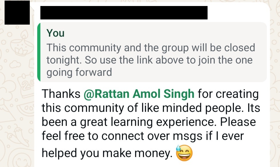Community feedback